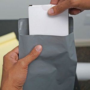 100 Count Gray Poly Mailers 6x9 Shipping Envelopes Self Sealing Bags 2.4 Mil